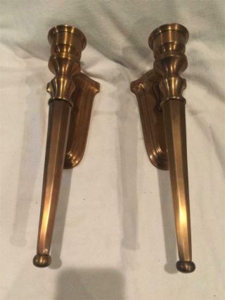 Bombay Company Solid Brass Wall Sconce Candlestick Holders (pair)