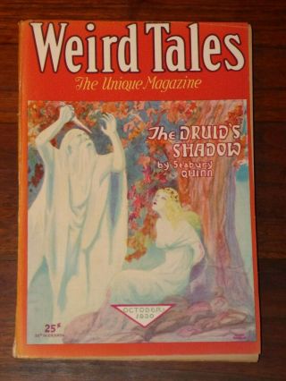 Weird Tales Oct 1930 Hugh Rankin Cvr; Quinn - Jules De Grandin; La Spina; Farley