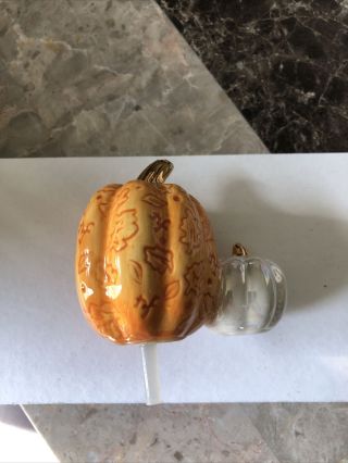Nora Fleming Pumpkin Spice Mini With Nf Initials