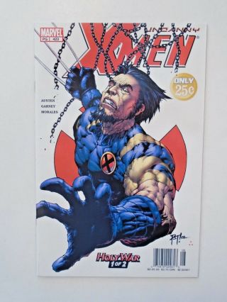 Uncanny X - Men 423 Nm - Newsstand Price Variant Error Printing.  Extremely Rare