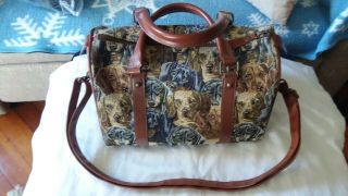 Bradford Exchange Tapestry Dachshund Dog Handbag Purse