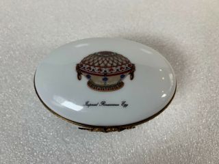 Limoges France Faberge Imperial Renaissance Egg Oval Trinket Box