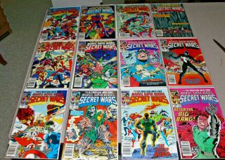 Marvel Heroes Secret Wars 1984 1 - 12 Newstand Version All 12