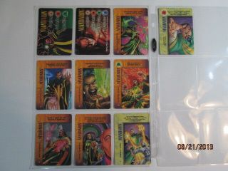 Marvel Overpower Mandarin Set Of 2 Hero Cards (ps,  Iq),  8 Specials