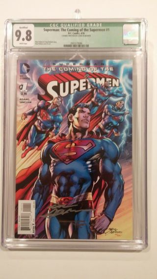 Psa Superman Coming Of The Supermen 1 Cgc 9.  8 Signed Neal Adams Alex Sinclair
