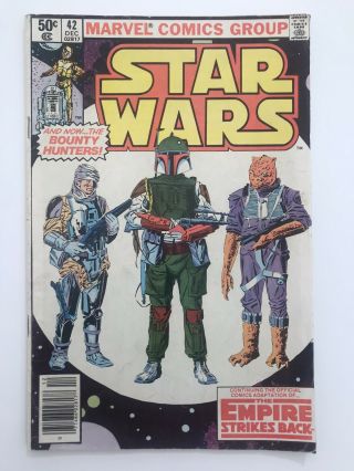Star Wars 42 Newsstand 1980 First Boba Fett,  First Mandalorian.