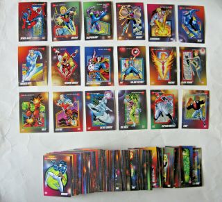 Vintage Complete Marvel Universe 3 Card Set (1992) Skybox