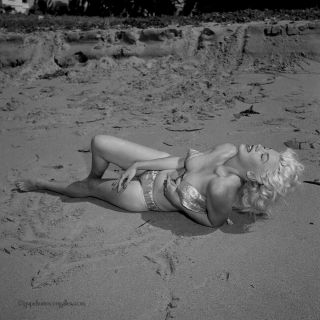 Bunny Yeager Estate 1950s Camera Negative Maria Stinger Sultry Blonde Pin - Up Fab