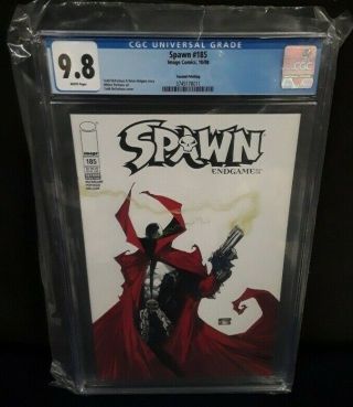Spawn 185 End Game Part 1 2nd Print Variant Cgc Graded 9.  8