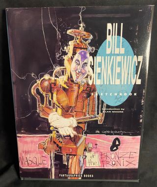 Bill Sienkiewicz Sketchbook 1990 Ltd Edition Hc Signed (366/1300)