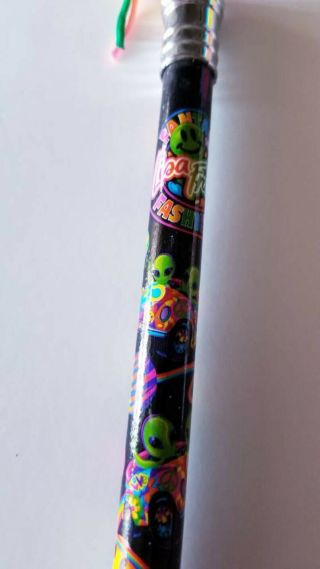 Vintage Lisa Frank Alien Zoomer & Zorbit Jumbo Pencil Huge