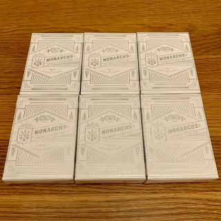 White Silver Monarchs Rare V1 Playing Cards Theory11