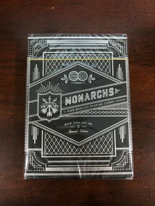 Now You See Me 2 Monarch Nysm2 Playing Cards Minor Imperfection Rare Theory 11