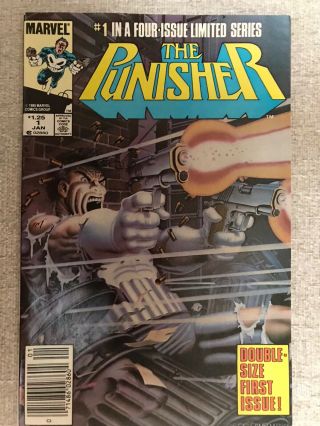The Punisher Limited Series 1 1985.  Marvel Comics 1985 1 In4 Issue Series