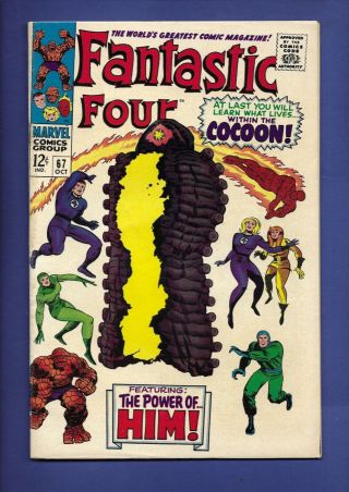 Fantastic Four 67 (1967) Kirby Lee 1st App.  Him/adam Warlock Marvel Comics