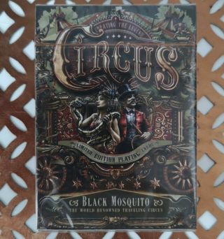 Circus Black Mosquito Limited Edition Playing Cards Noir Arts Npcc Rare Deck