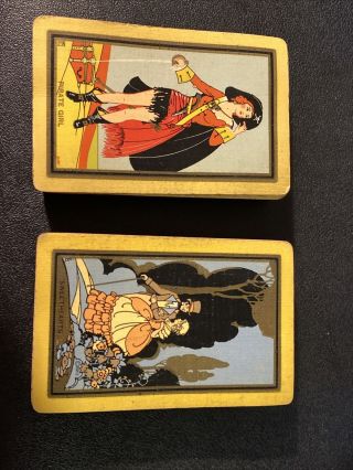 Rare Antique Vintage 1920’s Congress 606 Playing Cards Double Deck Wow