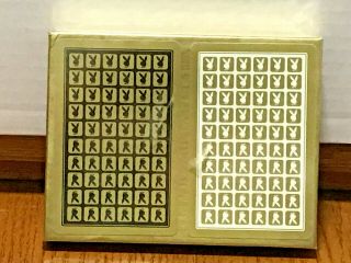 Vintage 1973 Playboy Bridge Set Playing Cards 2 Decks Femlin