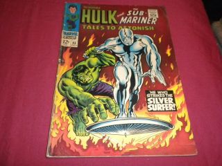 Ja1 Tales To Astonish 93 Marvel 1967 Silver Age 5.  0/vg/fn Comic Hulk Vs Surfer