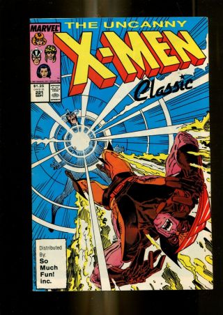Uncanny X Men 221 Classic (8.  0) So Much Fun Edt 1st Mr.  Sinister Marvel (b009)
