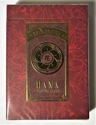 Hana Red & Gold Playing Cards Rare Limited Edition Deck By Steve Minty Epcc