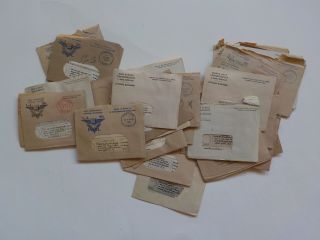 42 Wwii V - Mails Letters P.  O.  W.  German Camp Wounded In Action 175th Infantry Ww2