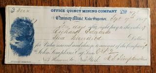 231 1859 Blue Office Quincy Mining Company Lake Superior Michigan Draft 2