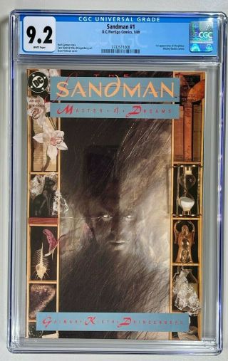 Sandman 1 / Cgc 9.  2 Nm - / Dc 1989 / 1st Appearance Morpheus (master Of Dreams)
