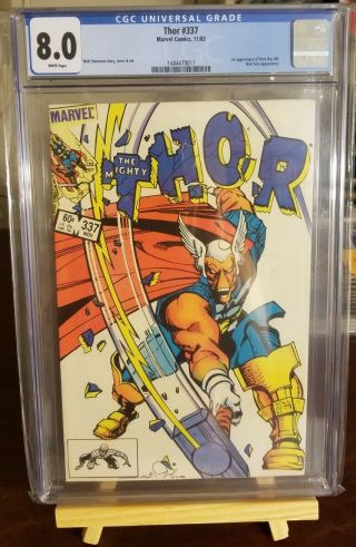 Thor 337 (cgc 8.  0 White Pages) 1st App Beta Ray Bill