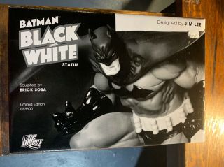 Dc Comics Batman Black & White Statue⭐️jim Lee⭐️limited Edition⭐️