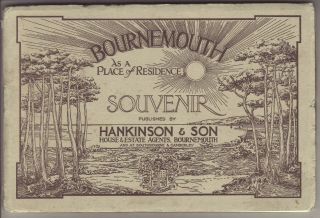 1922 Bournemouth As A Place Of Residence - Illustrated Souvenir - Photos/adverts