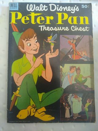 Golden Age Peter Pan Treasure Chest 1953,  Dell Giant,  212 Pages,  Walt Disney