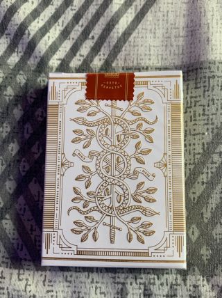 V2 White / Gold Monarch’s Theory11 Playing Cards Cardistry Magic RARE Deck 2