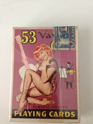 Vintage 1953 Vargas 53 Pin - Up Girls 54 Playing Cards Complete -