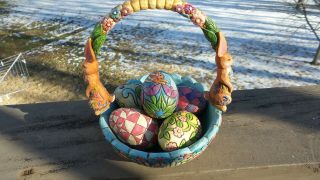 Jim Shore Easter Basket Eggs “hunting Eggs,  Finding Joy”–easter 4007945 2006