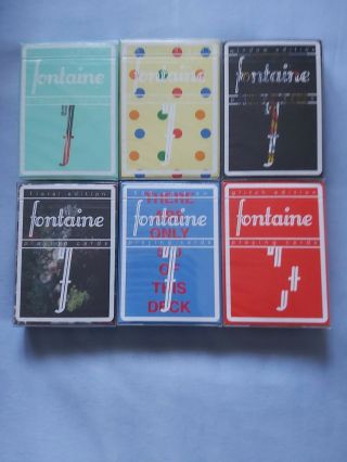 Fontaine Playing Cards All 6 Future Decks Floral Glitch 500 Window Polka Parrot