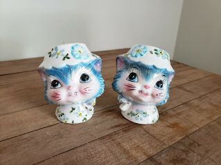 Vintage Lefton? Miss Priss Kitty Cat Salt And Pepper Shakers 1511 Japan