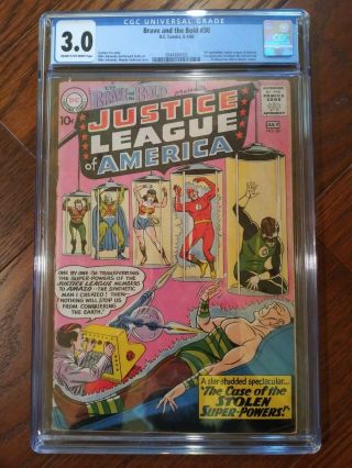 The Brave And Bold 30 Cgc (3.  0) Cr/ow Pages - 1st Amazo (1960)