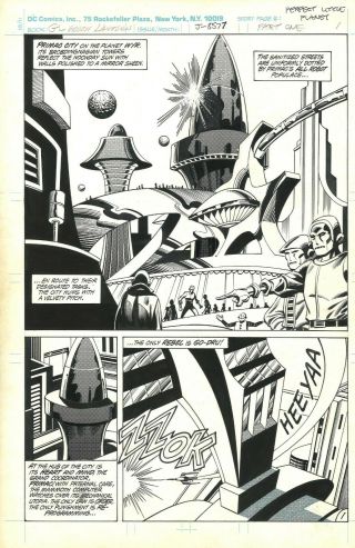 Green Lantern “a Perfect Little Planet” Pages 1 And 4 Unpublished Story By Tuska