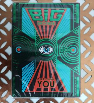 Big Brother Green Foil Limited Ed Playing Cards Noir Arts Npcc Rare Deck