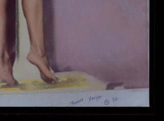 Bunny Yeager Pin - up Color Transparency Negative Bettie Page Guess Your Weight NR 3