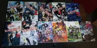 Black Bullet Light Novel Ln Volumes 1 - 7 & Manga Volumes 1 - 4 English