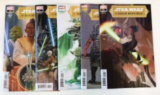 Star Wars High Republic 1 Set Of 5 Cover A Hans Anandito 1:10 1:25