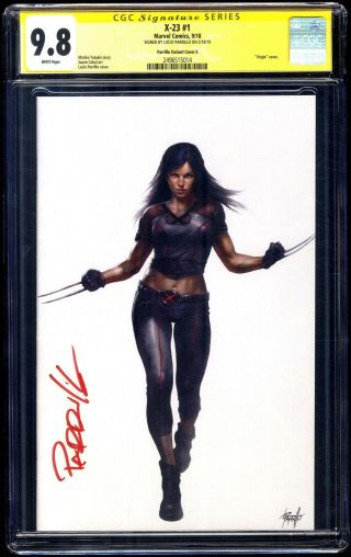 X - 23 1 Cgc Ss 9.  8 Sdcc Convention " Virgin " Cover E Signed By Lucio Parrillo