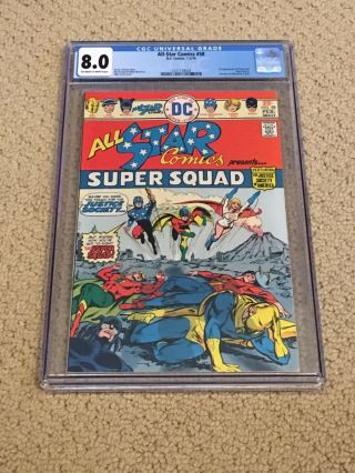 All - Star Comics 58 Cgc 8.  0 Ow/white Pages (1st App Power Girl)