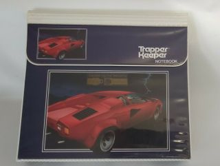 Vintage 80s “the Ultimate” Lamborghini 29096 Trapper Keeper By Mead