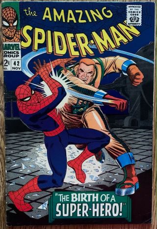 The Spider - Man Comic (marvel,  1966) 42 1st Full App.  Mary Jane Watson