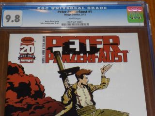 Peter Panzerfaust 1 CGC 9.  8 WHITE PAGES First Printing Kurtis Wiebe story 2