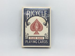 Vintage Tax Stamp Bicycle Club Back Playing Cards - Blue - Very Rare