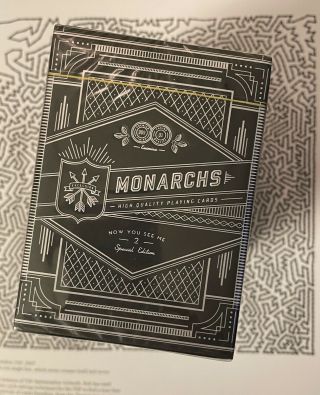Extremely Rare Monarch Nysm2 (now You See Me 2) Playing Cards,  Bonus Deck